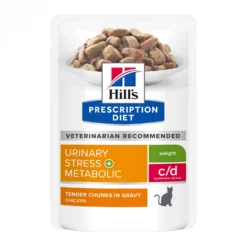 Hill's Prescription Diet c/d Urinary Stress Multicare + Metabolic en sachets - pâtée chat