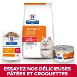 Hill's Prescription Diet c/d Urinary Care Multicare Stress en mijotés au poulet - pâtée chat