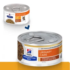 Hill's Prescription Diet c/d Urinary Care Multicare en mijotés au poulet - pâtée chat