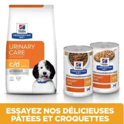 Hill's Prescription Diet c/d Urinary Multicare en boîtes au poulet – pâtée chien