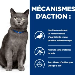 HILL'S Prescription Diet d/d Food Sensitivities au Canard - Croquettes pour chat