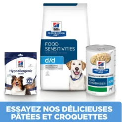 Hill's Prescription Diet d/d Food Sensitivities au canard - croquettes chien