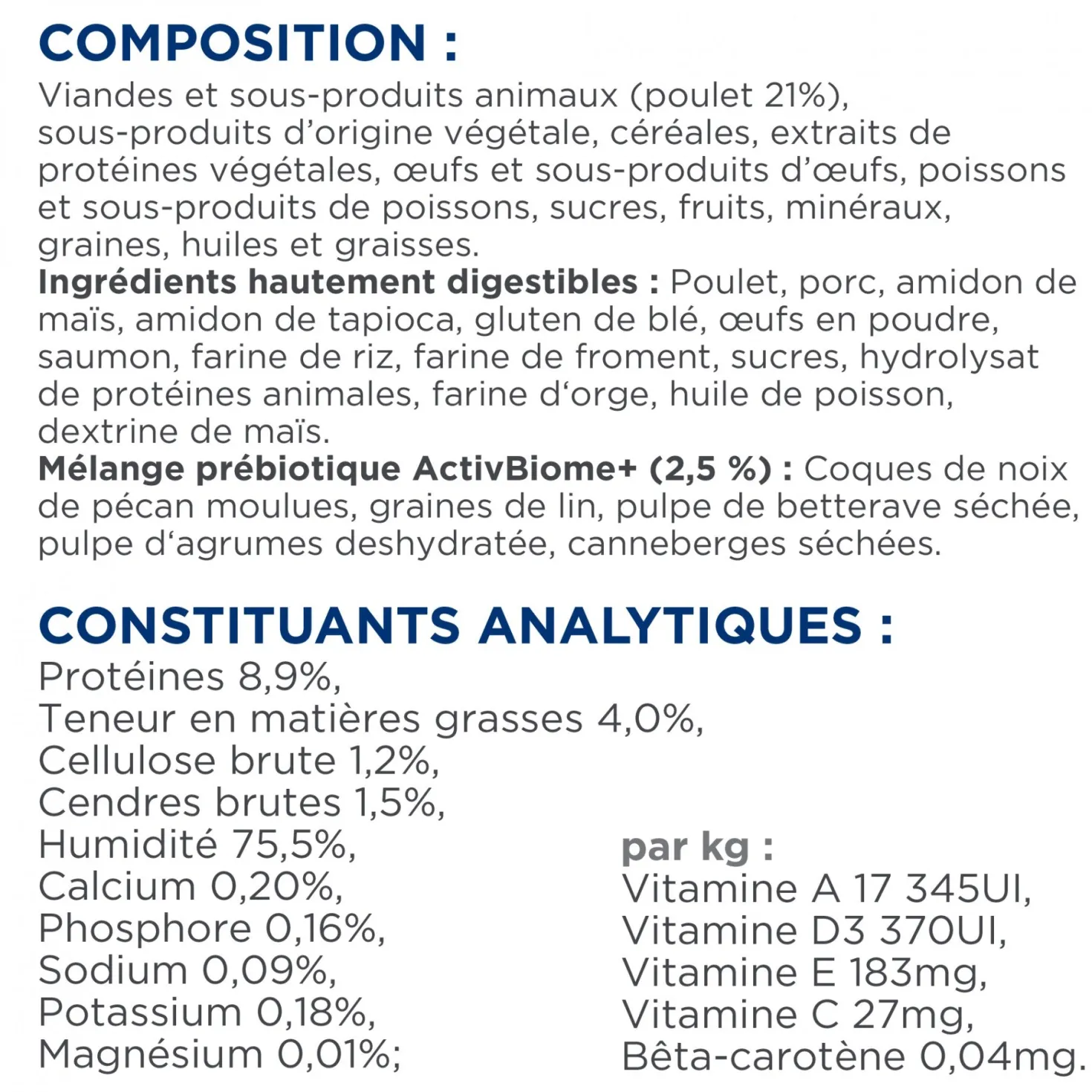 Hill's Prescription Diet Gastrointestinal Biome en sachet au poulet - pâtée chat
