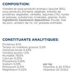 Hill's Prescription Diet i/d Digestive Care en mijotés au poulet - pâtée chat
