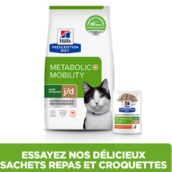 Hill's prescription diet j/d Metabolic + Mobility Croquettes pour Chat au Poulet