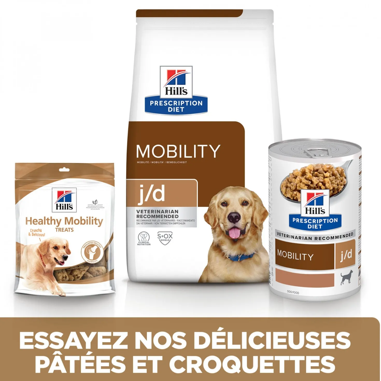 Hill's Prescription Diet j/d Mobility en boîtes au poulet – pâtée chien