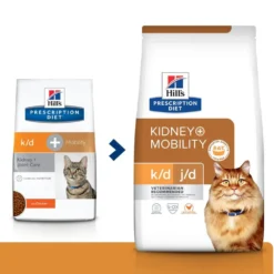 Hill's Prescription Diet k/d j/d Kidney + Mobility au poulet - croquettes chat