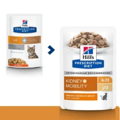 Hill's Prescription Diet k/d j/d Kidney + Mobility en sachets au poulet - pâtée chat