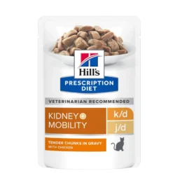 Hill's Prescription Diet k/d j/d Kidney + Mobility en sachets au poulet - pâtée chat
