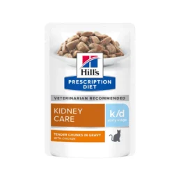 Hill's Prescription Diet k/d Kidney Care Early Stage en sachets au poulet - pâtée chat