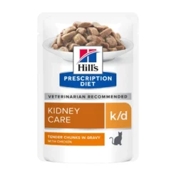 Hill's Prescription Diet k/d Kidney Care en bouchées au poulet - pâtée chat