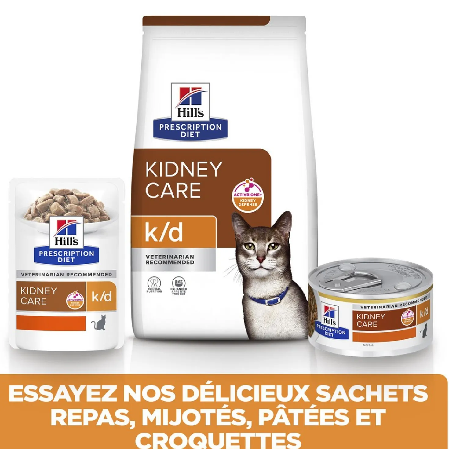 Hill's Prescription Diet k/d Kidney Care en bouchées mijotées au poulet - pâtée chat