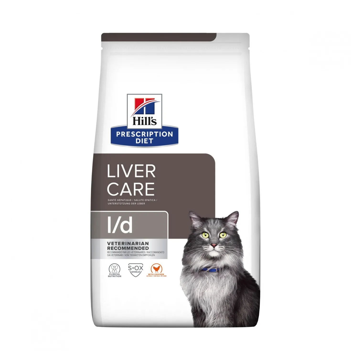 HILL'S Prescription Diet l/d Liver Care au Poulet - Croquettes pour chat