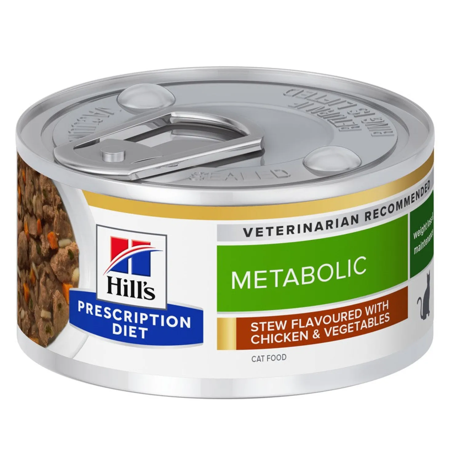 Hill's Prescription Diet Metabolic en mijotés au poulet - pâtée pour chat