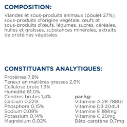 Hill's Prescription Diet Metabolic en sachets au poulet - pâtée chat