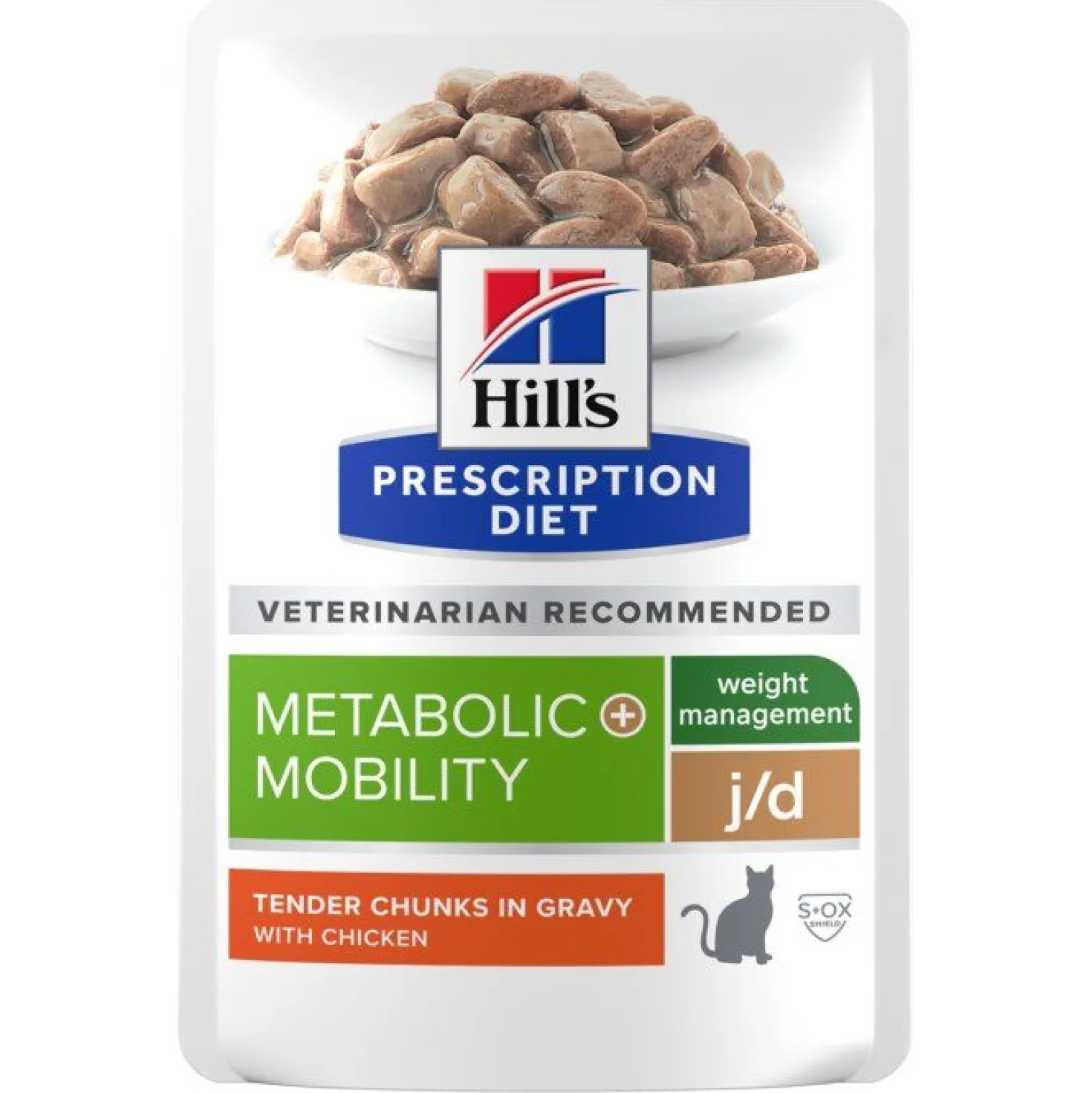 HILL'S Prescription Diet pâté pour Chat j/d Metabolic + Mobility Poulet 12x85 g