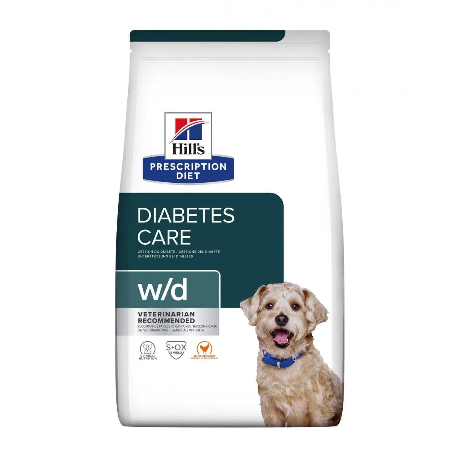 Hill's Prescription Diet w/d Diabetes Care au poulet - croquettes chien
