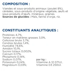 HILL’S Prescription Diet w/d Diabetes Care en Boîtes au Poulet – Pâtée pour chien