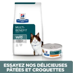 Hill's Prescription Diet w/d Multi Benefit au poulet - croquettes chat