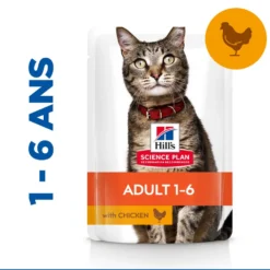 Hill's Science Plan Adult en sachets au poulet & au boeuf - pâtée chat
