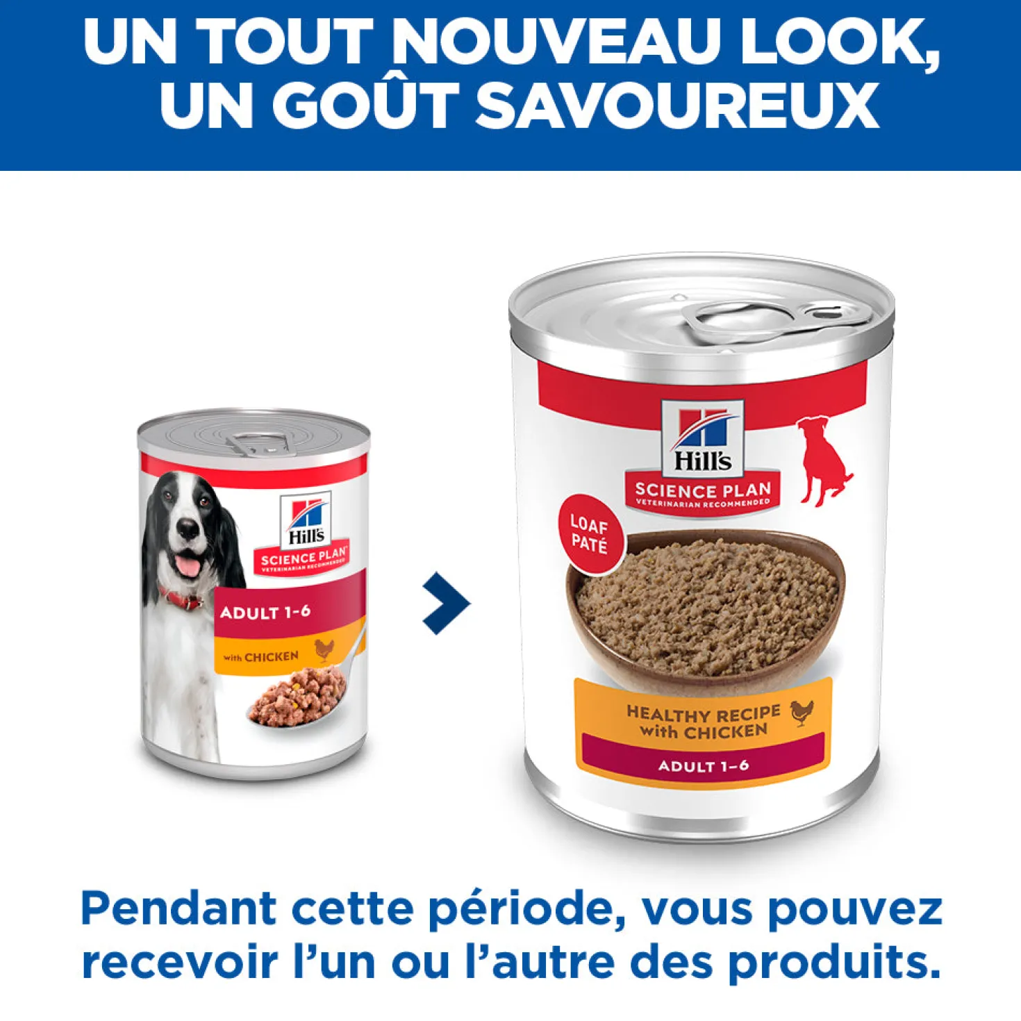 HILL'S Science Plan All Breed Adult en Boîtes au Poulet ou au Boeuf - Pâtée pour chien