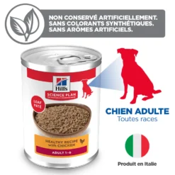 HILL'S Science Plan All Breed Adult en Boîtes au Poulet ou au Boeuf - Pâtée pour chien
