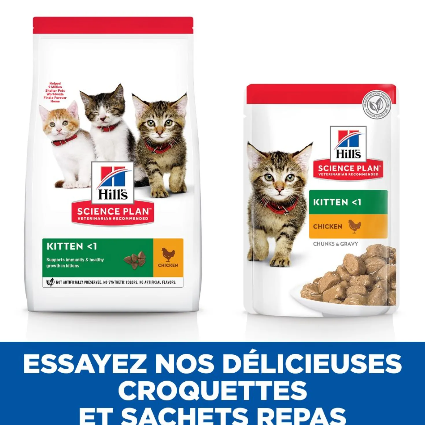 Hill's Science Plan Kitten en bouchées saveurs mixtes – pâtée chaton