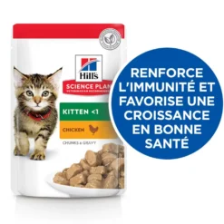 Hill's Science Plan Kitten en bouchées saveurs mixtes – pâtée chaton
