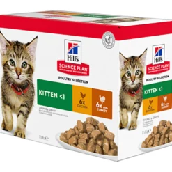 Hill's Science Plan Kitten en bouchées saveurs mixtes – pâtée chaton