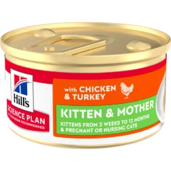 Hill's Science Plan Kitten & Mother en mousse au poulet et à la dinde – pâtée chatte & chaton