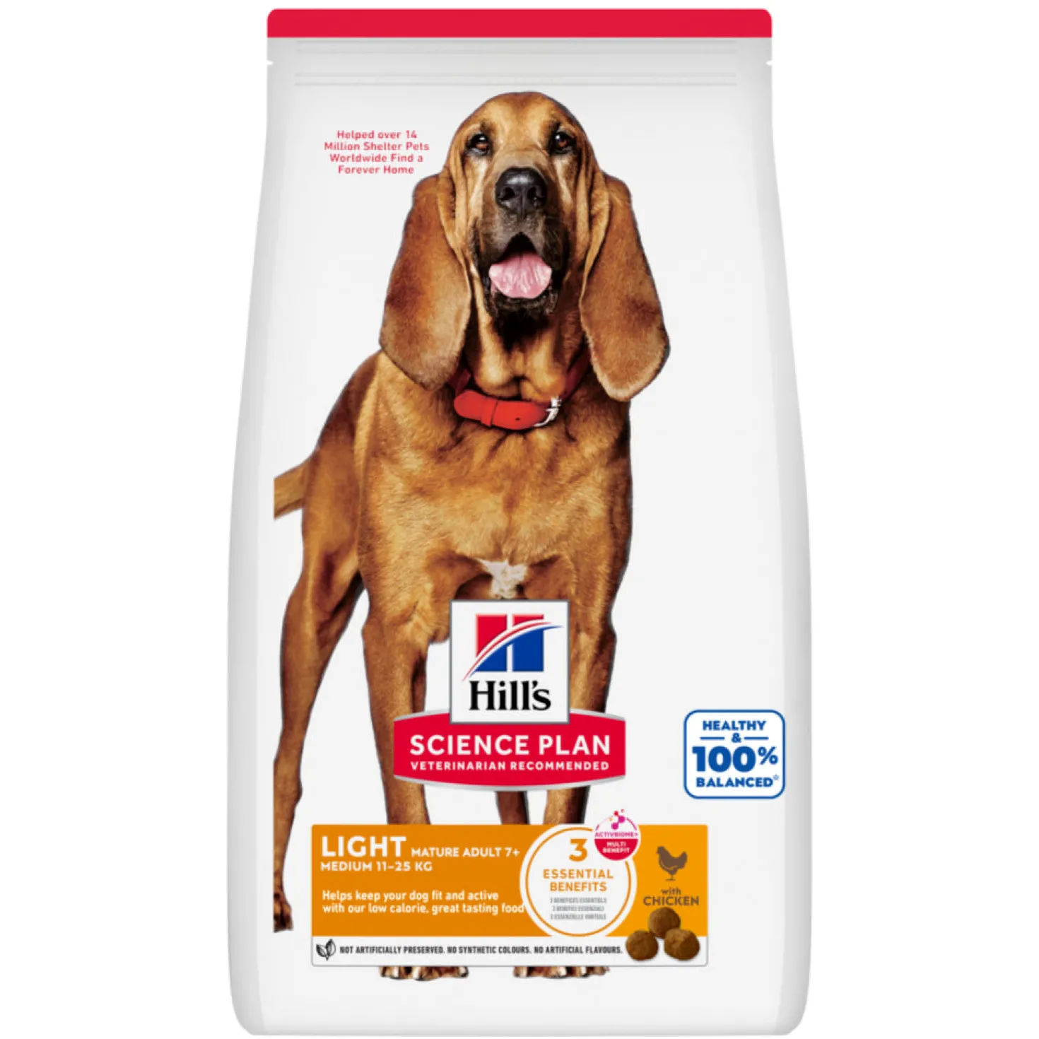 Hill's Science Plan Light Medium Mature Adult 7+ au poulet - croquettes chien