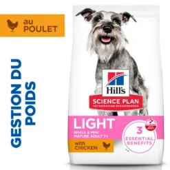 Hill's Science Plan Light Small & Mini Mature Adult 7+ au poulet - croquettes chien