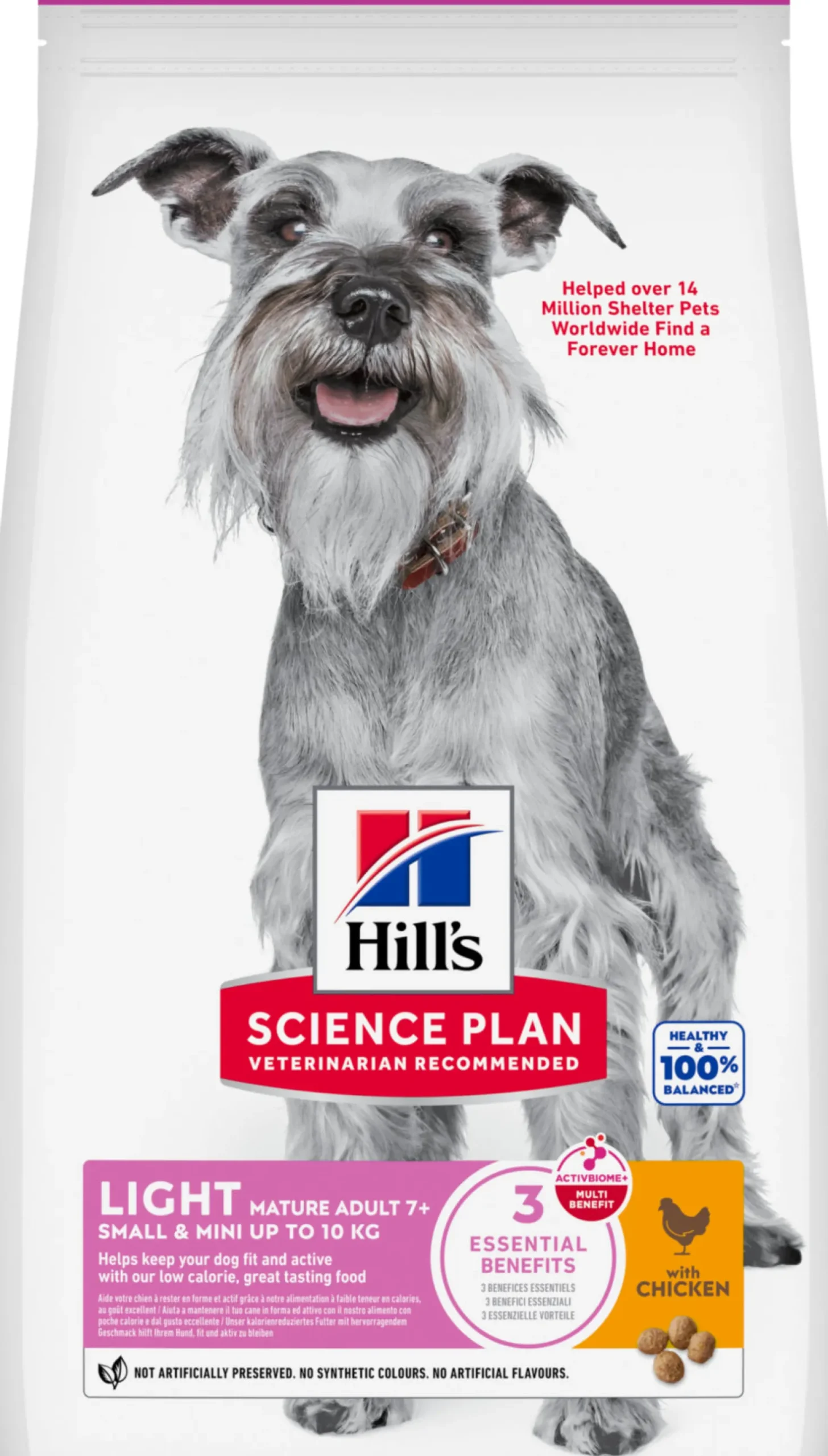 Hill's Science Plan Light Small & Mini Mature Adult 7+ au poulet - croquettes chien