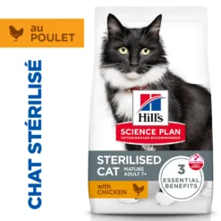 Hill's Science Plan Mature Adult 7+ Sterilised au poulet - croquettes chat