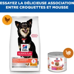 HILL'S Science Plan Perfect Digestion Small & Mini Adult au Poulet - Croquettes pour chien