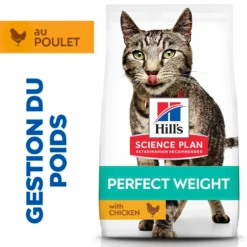 Hill's Science Plan Perfect Weight Adult au poulet - croquettes chat