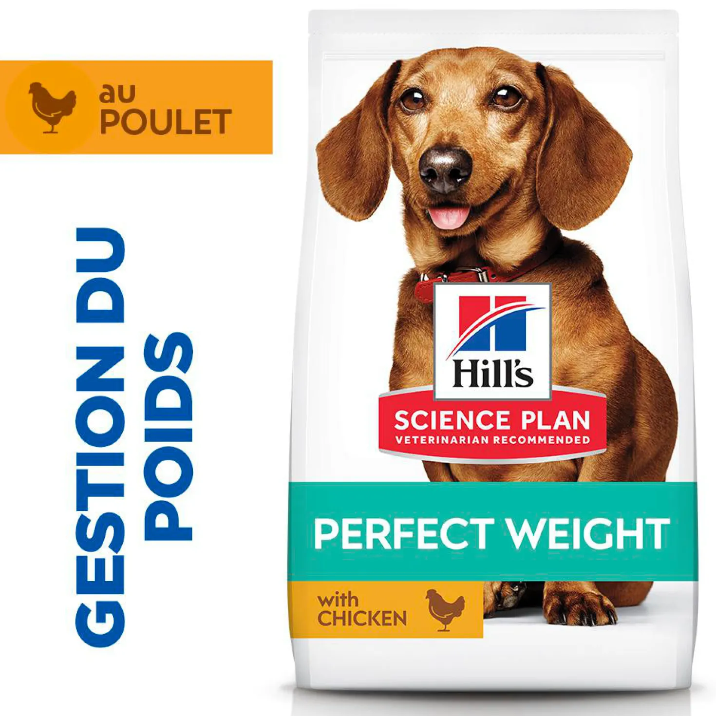 Hill's Science Plan Perfect Weight Small & Mini Adult au poulet - croquettes chien