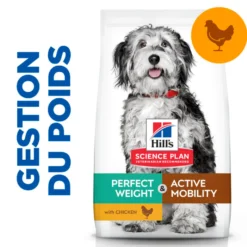 Hill's Science Plan Perfect Weight & Active Mobility Medium Adult au poulet - croquettes chien