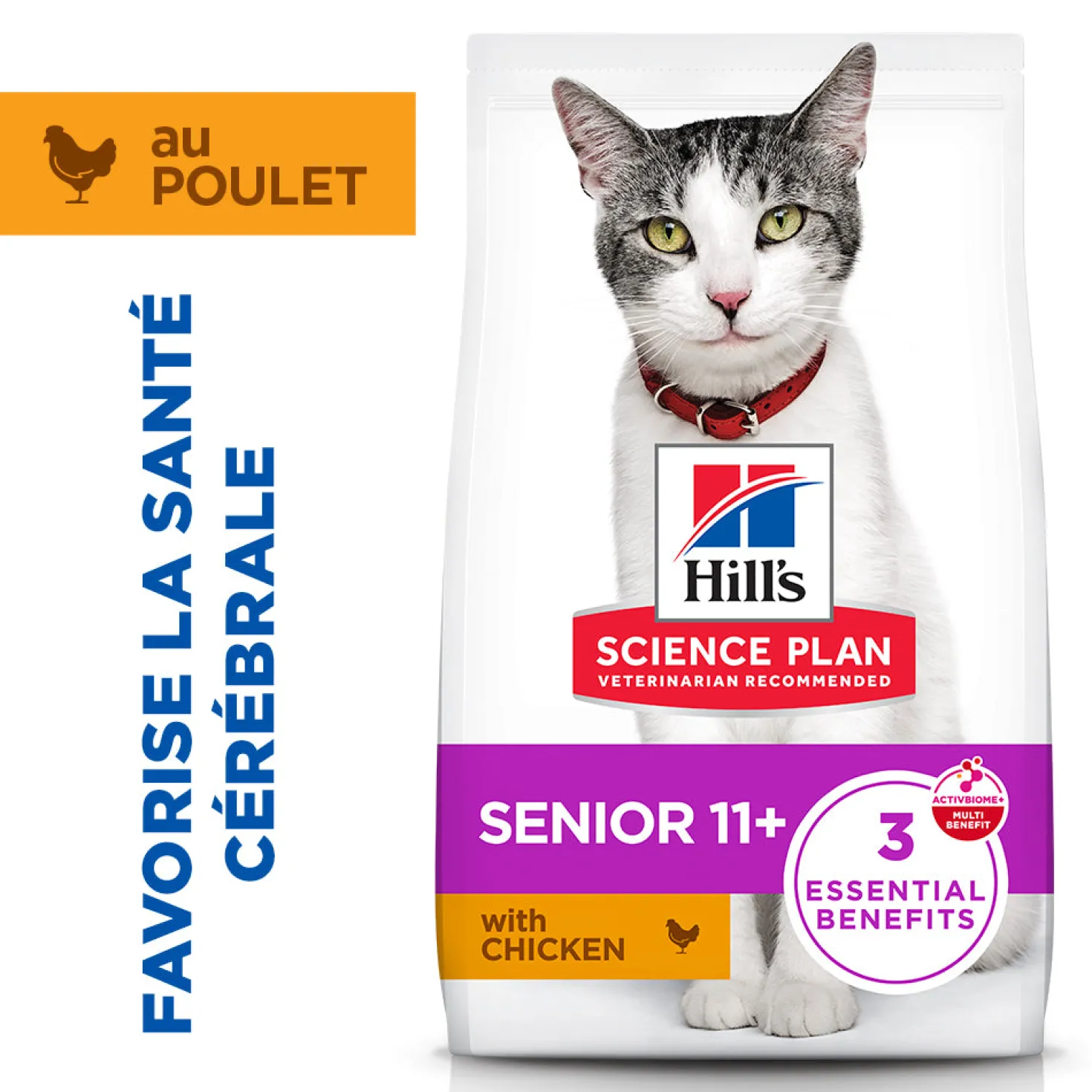 Hill's Science Plan Senior 11+ au poulet - croquettes chat
