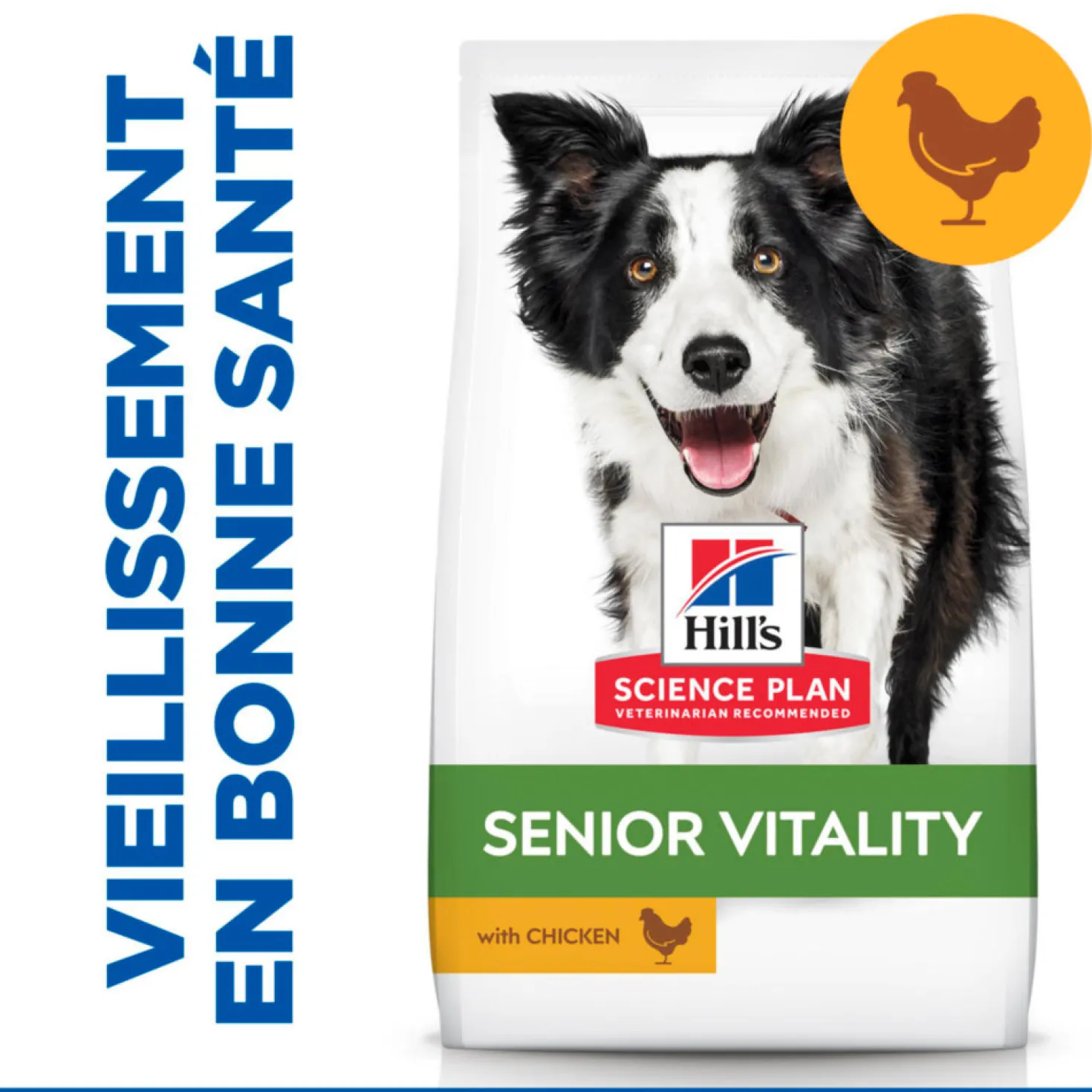 Hill's Science Plan Senior Vitality Medium Mature Adult 7+ au poulet - croquettes chien