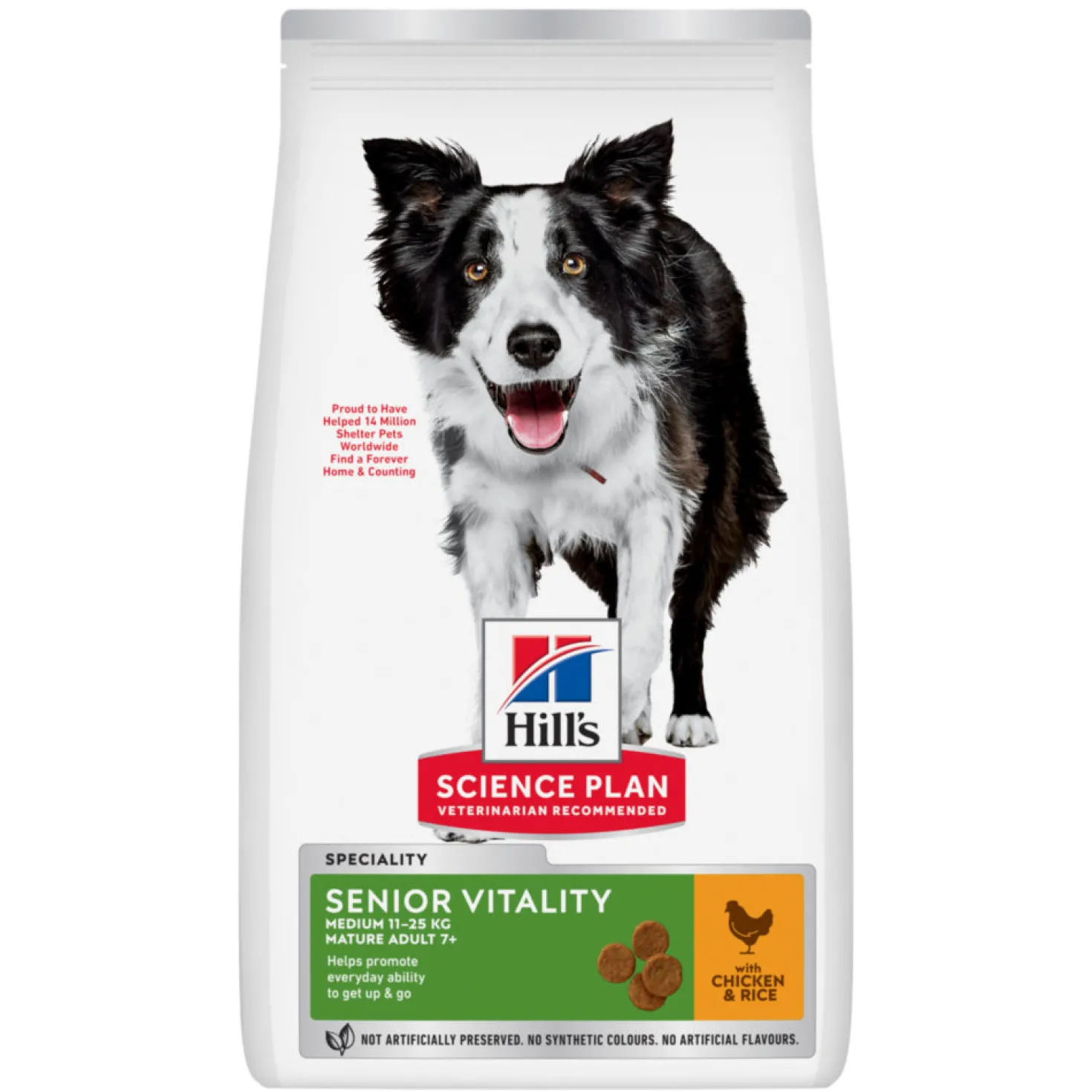 Hill's Science Plan Senior Vitality Medium Mature Adult 7+ au poulet - croquettes chien