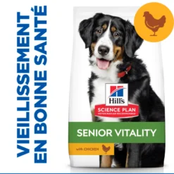 Hill's Science Plan Senior Vitality Large Mature Adult 6+ au poulet - croquettes chien
