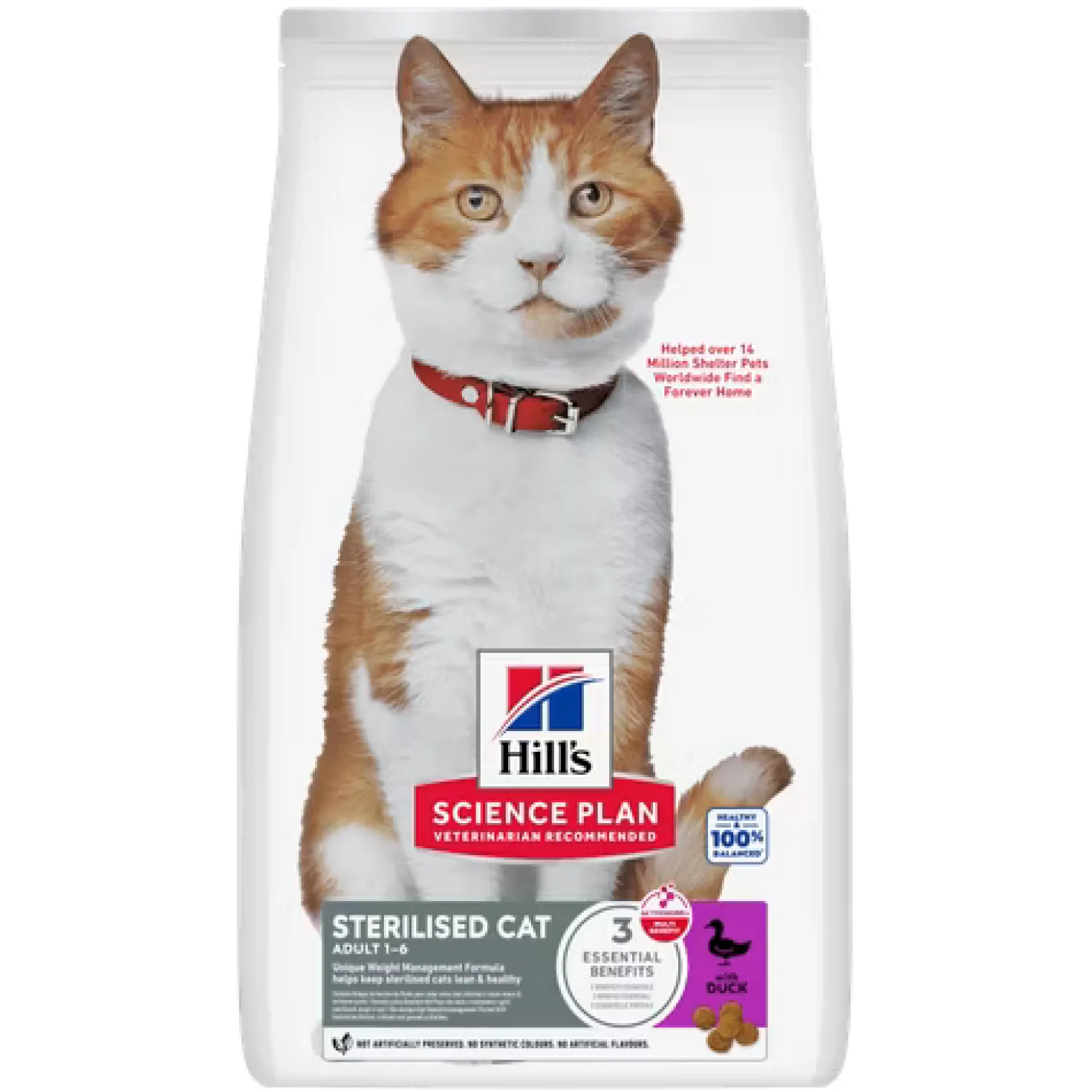 Hill's Science Plan Sterilised Adult au canard - croquettes chat