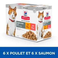 Hill's Science Plan Sterilised Adult en sachets - pâtée chat