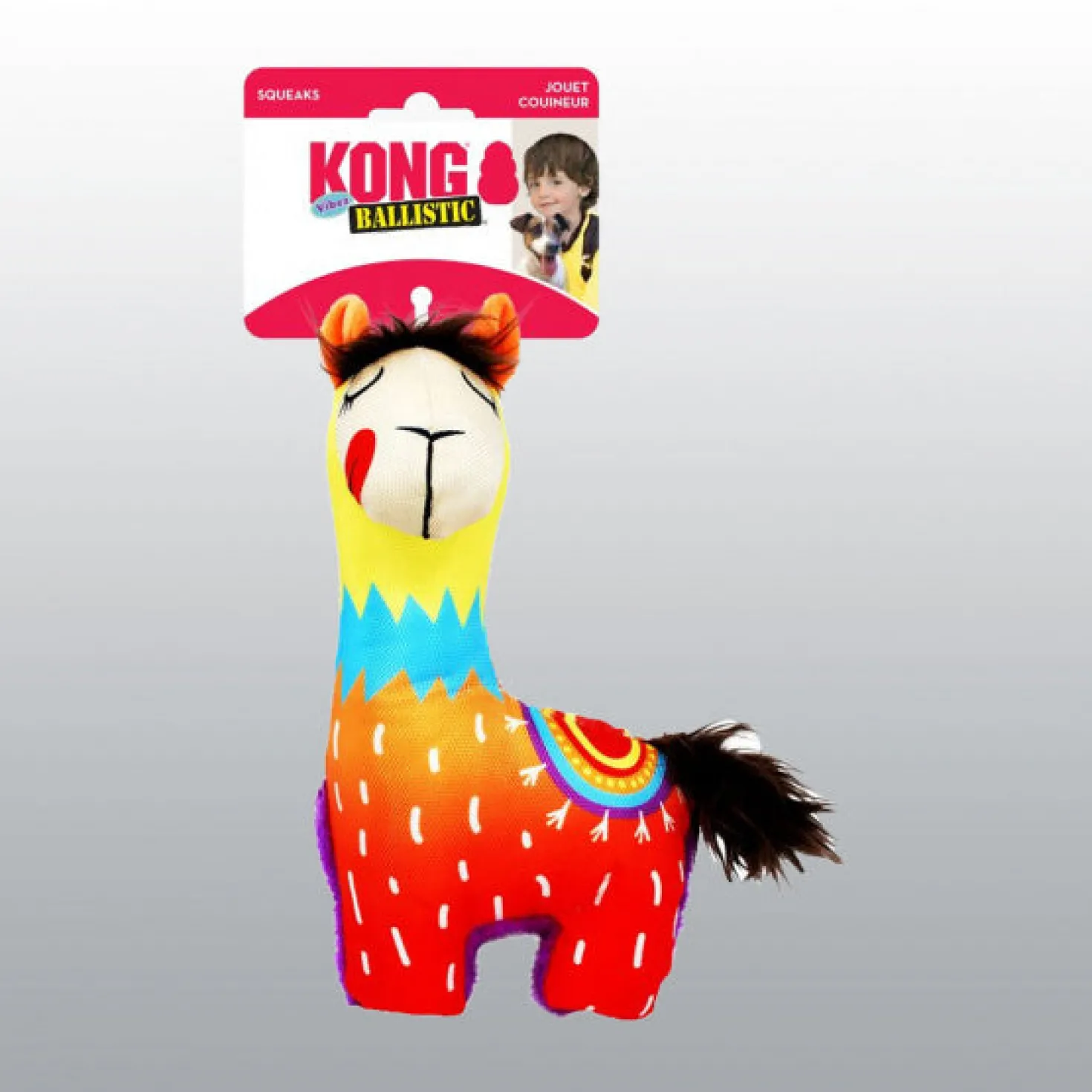 Jouet Ballistic Lama de Kong chien