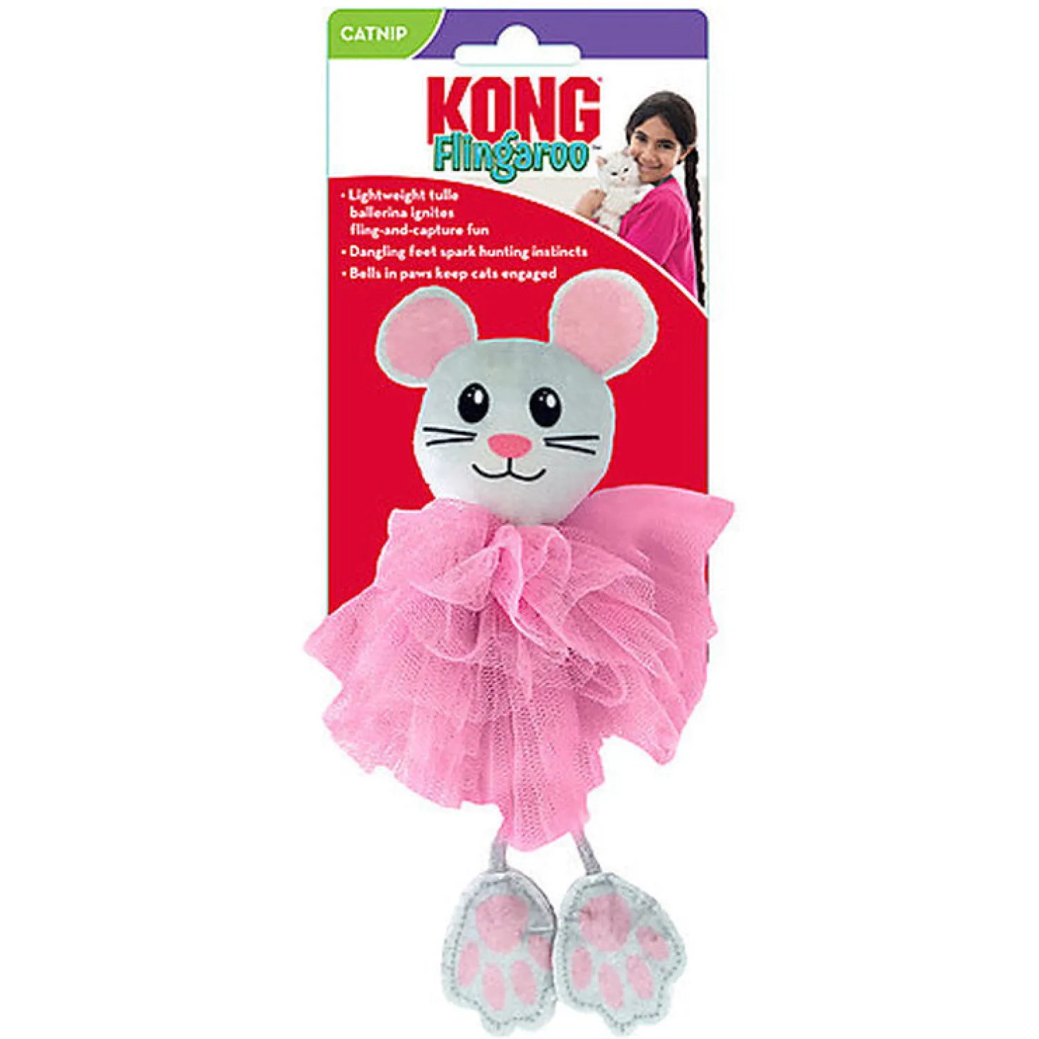 Jouet Kong Flingaroo Tutu chat