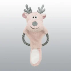 Jouet peluche Renne avec corde Noël