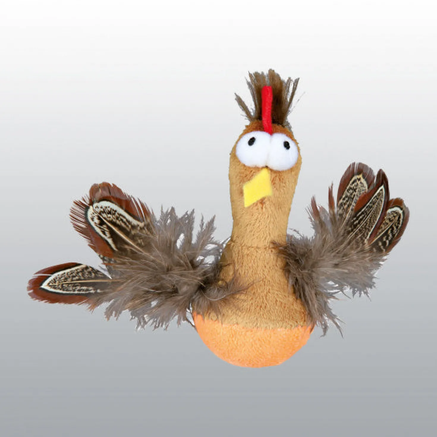 Jouet Poulet culbuto pour chat