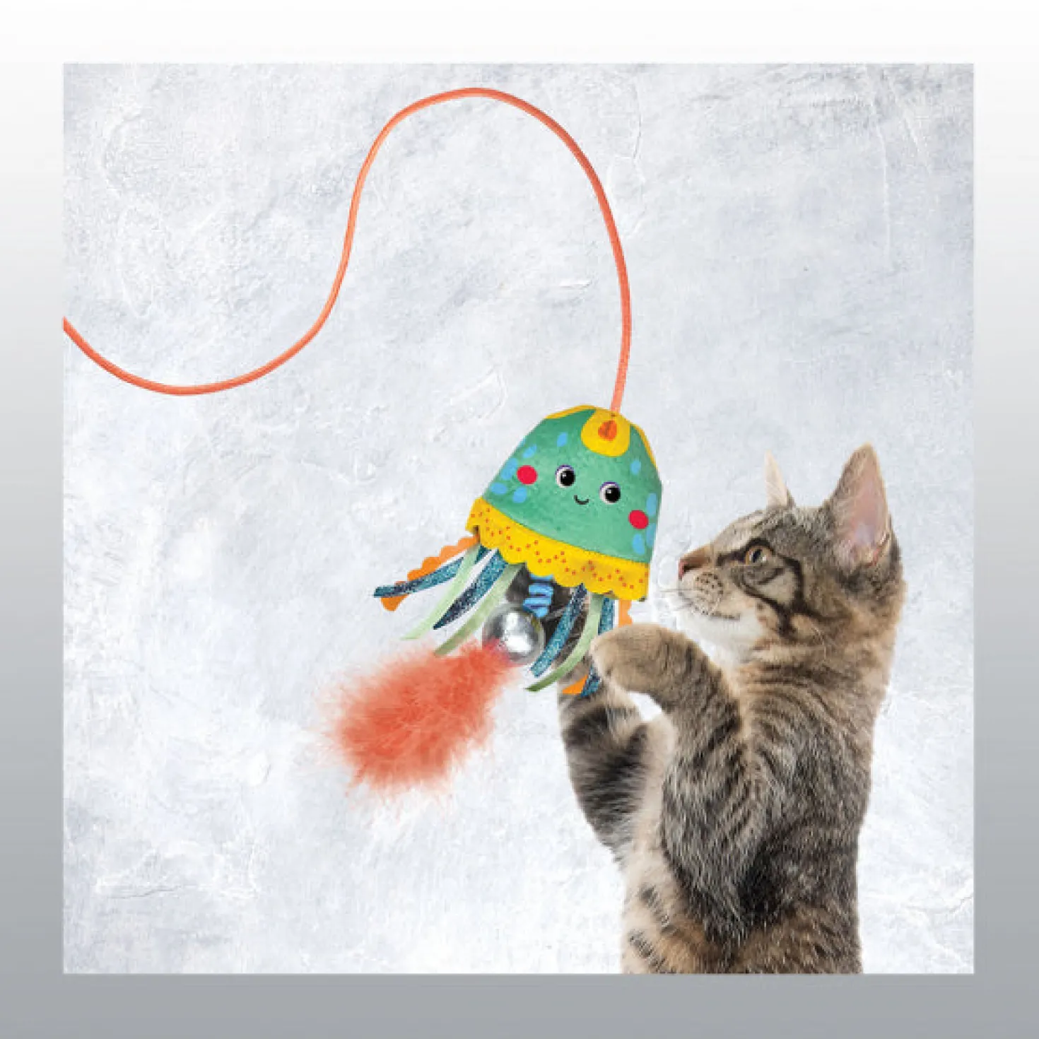 Jouet Teaser Jellyfish pour chat