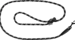 Laisse corde ronde 2m gris/noir
